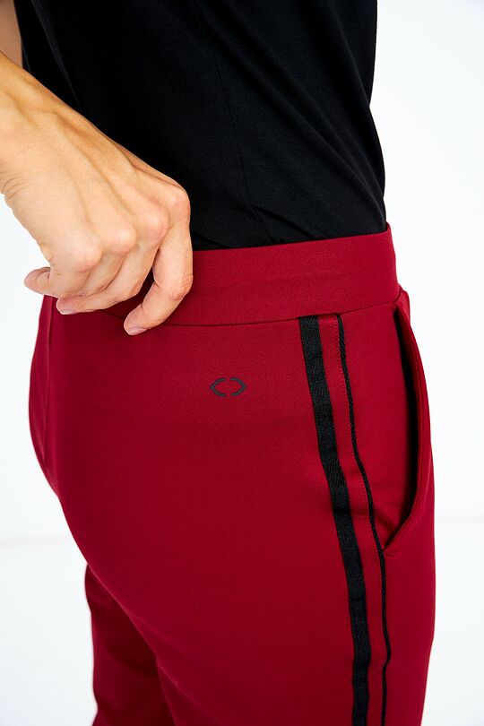 Stretch  sweatpants with cotton inside 3 | burgundy | Audimas