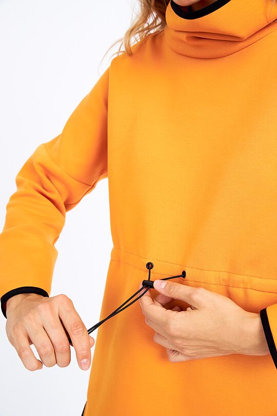 Stretch cotton crewneck 4 | YELLOW/ORANGE | Audimas