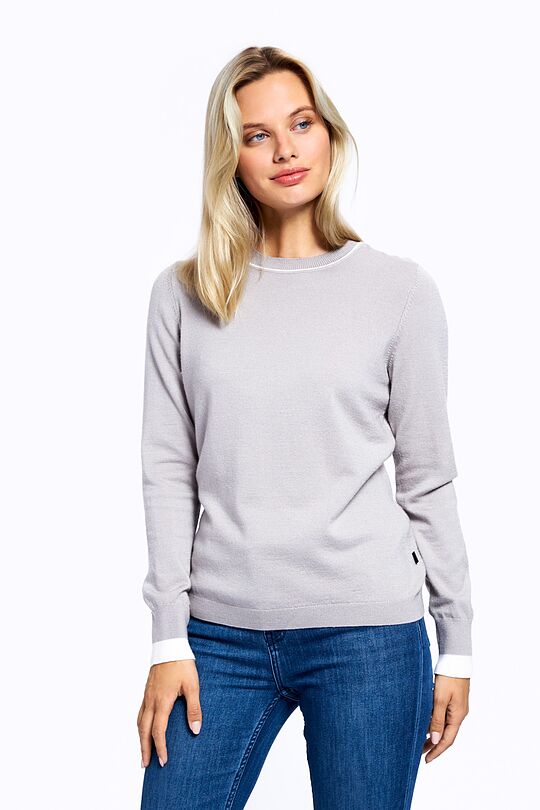 Merino wool blend sweater 1 | GREY/MELANGE | Audimas