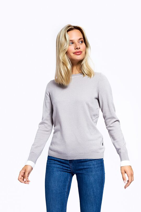 Merino wool blend sweater 6 | GREY/MELANGE | Audimas