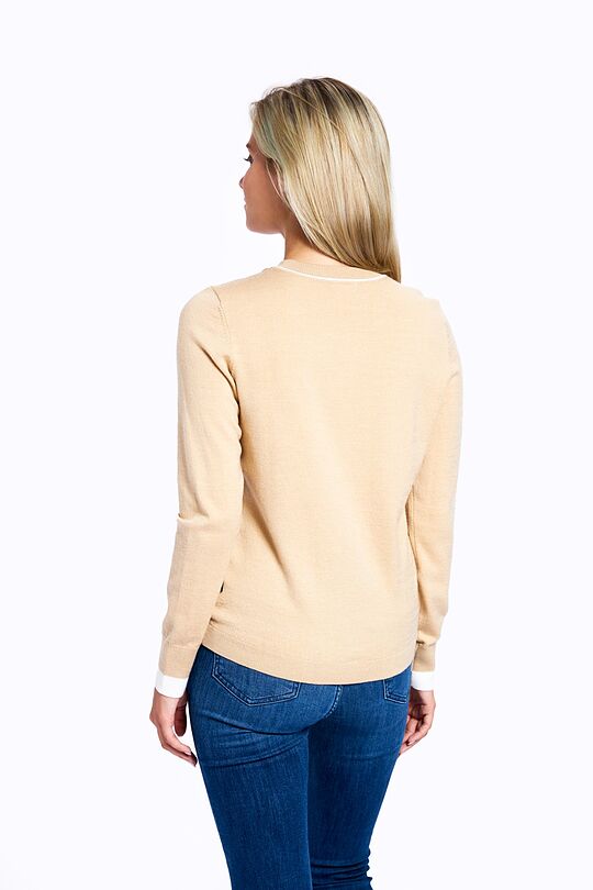 Merino wool blend sweater 2 | BROWN | Audimas