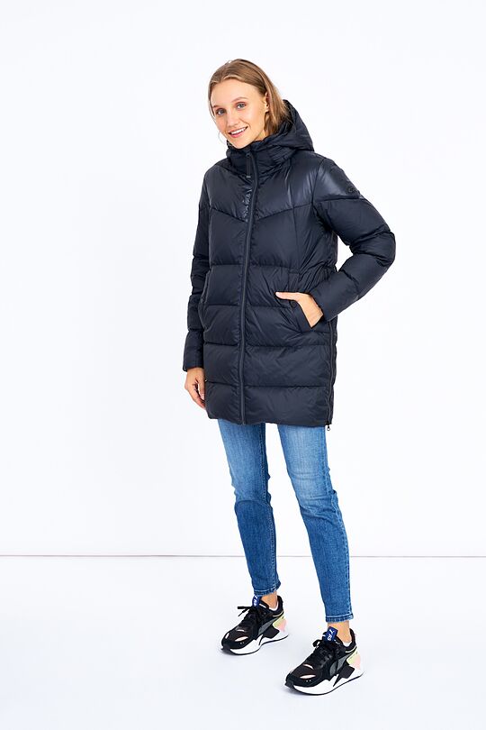 Long puffer down jacket 12 | BLACK | Audimas