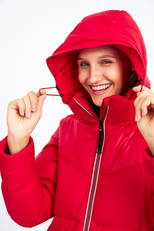 Long puffer down jacket 5 | RED | Audimas