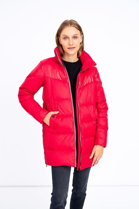 Long puffer down jacket 7 | RED | Audimas