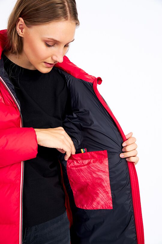 Long puffer down jacket 9 | RED | Audimas