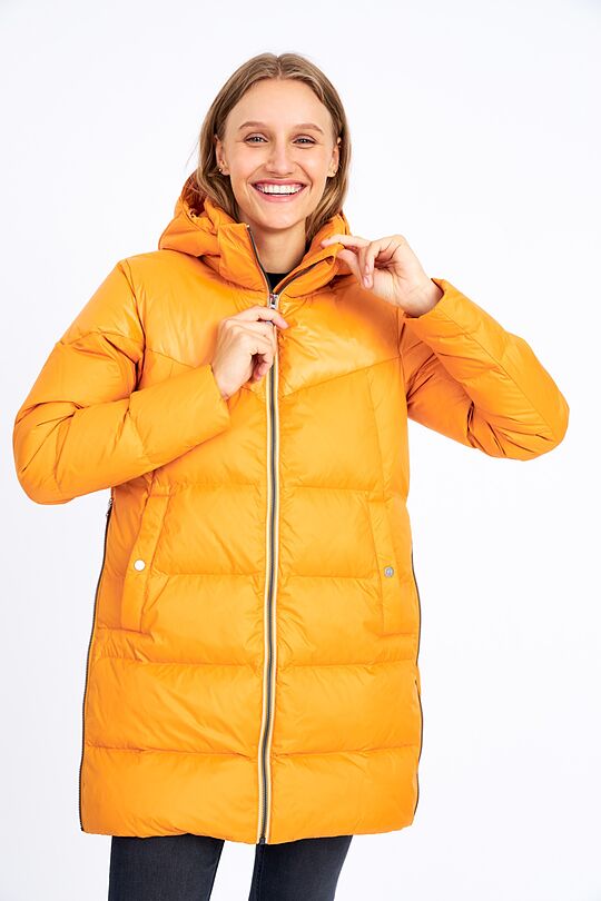 Long puffer down jacket 3 | YELLOW/ORANGE | Audimas