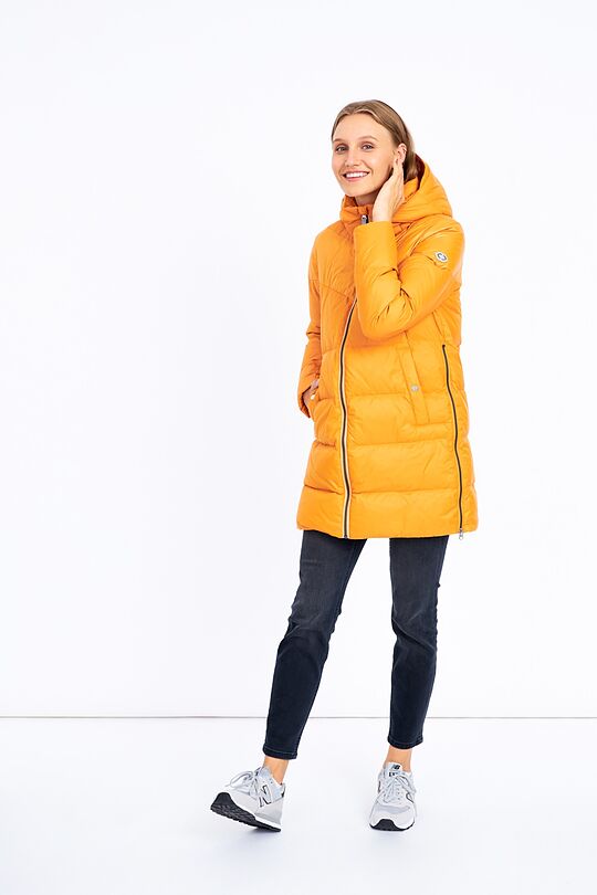 Long puffer down jacket 10 | YELLOW/ORANGE | Audimas