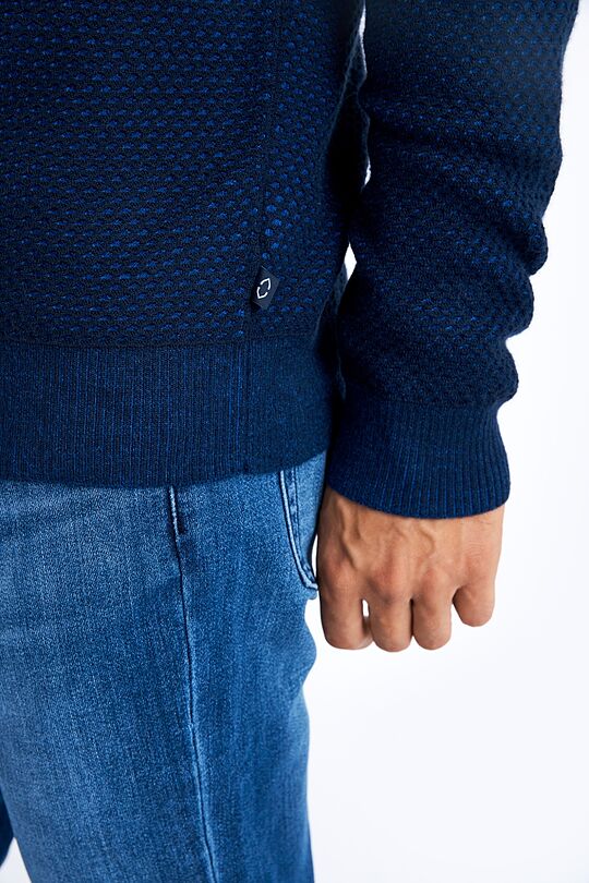 Merino wool blend sweater 3 | BLUE | Audimas