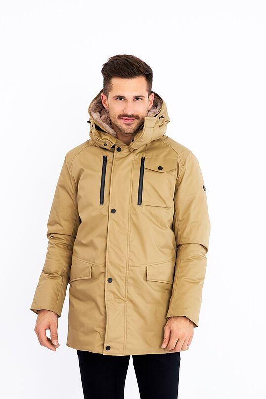 Puffer down parka with membrane 1 | BROWN | Audimas