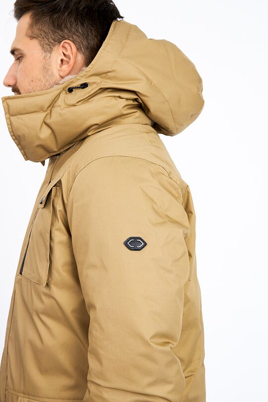 Puffer down parka with membrane 6 | BROWN | Audimas
