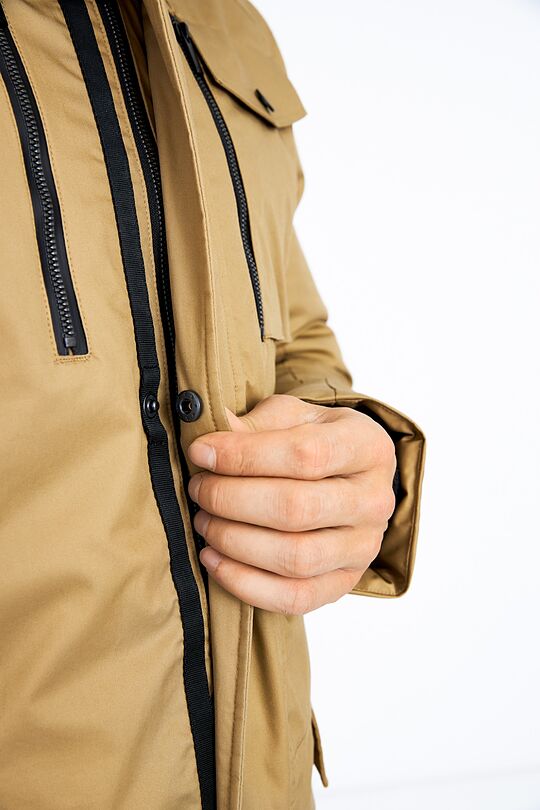 Puffer down parka with membrane 7 | BROWN | Audimas