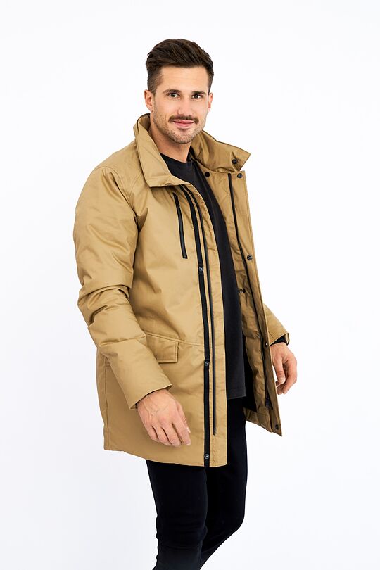 Puffer down parka with membrane 11 | BROWN | Audimas