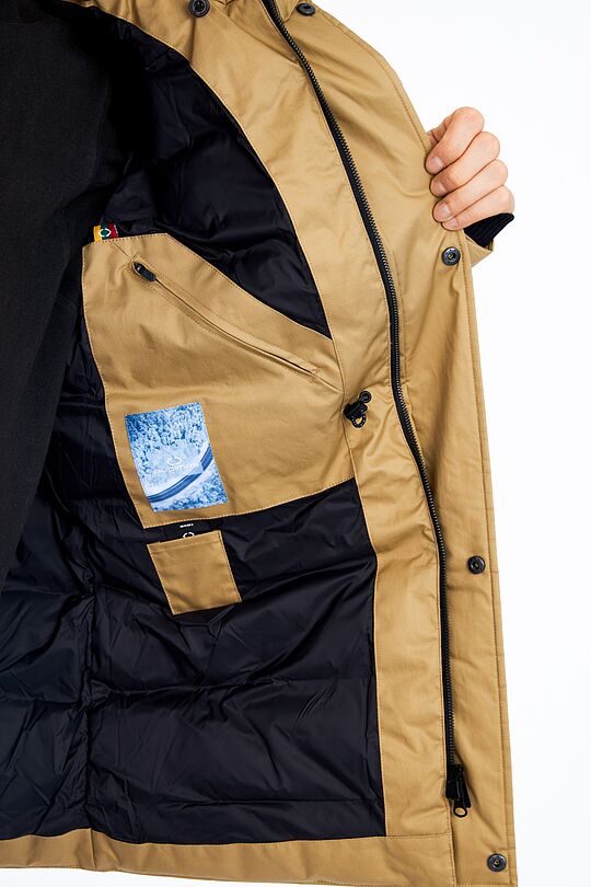 Puffer down parka with membrane 13 | BROWN | Audimas
