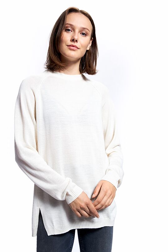 Merino wool blend sweater 1 | WHITE | Audimas