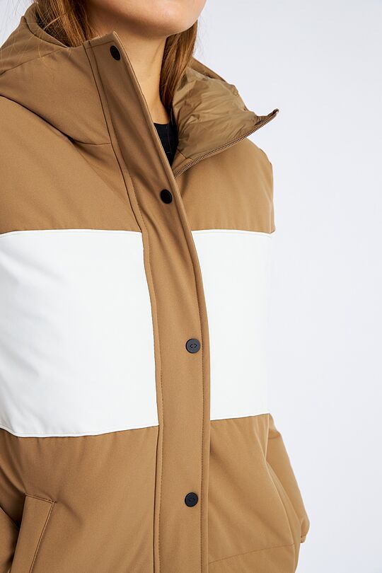 Puffer down coat with membrane 6 | BROWN | Audimas