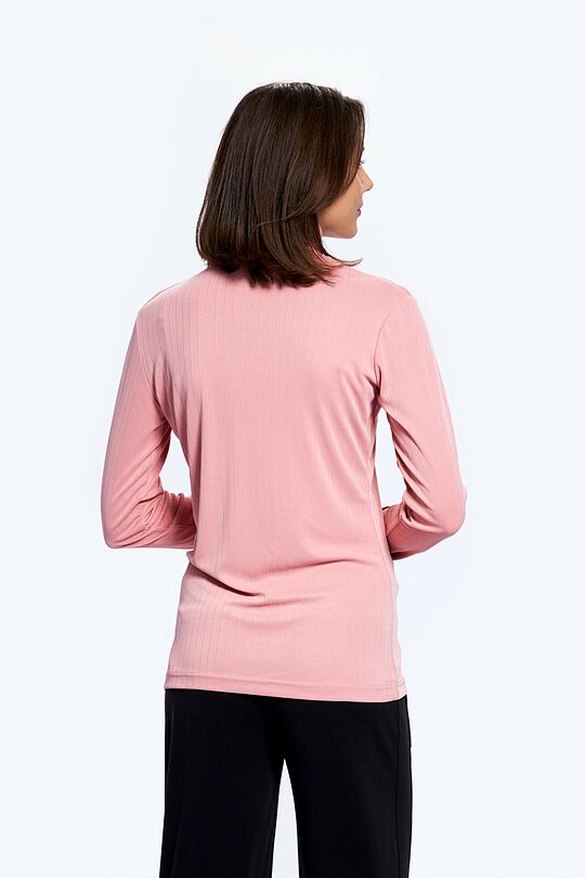 Long sleeve roll-neck top 2 | burgundy | Audimas