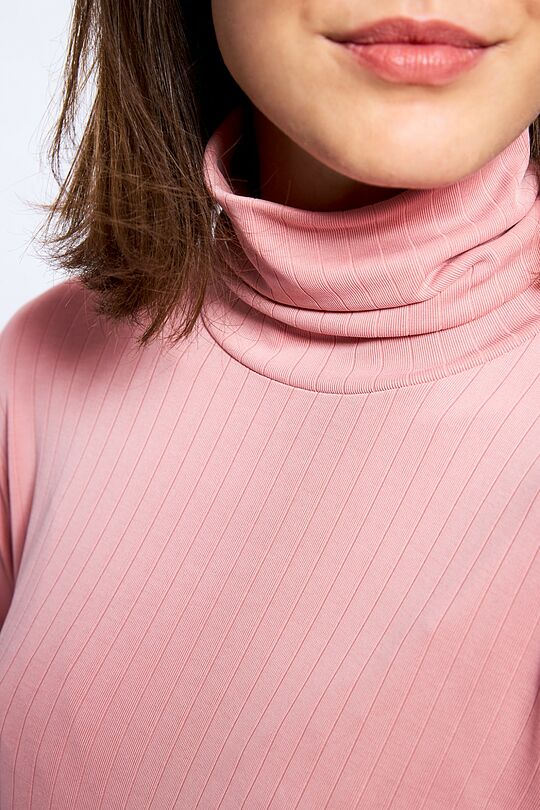 Long sleeve roll-neck top 3 | burgundy | Audimas