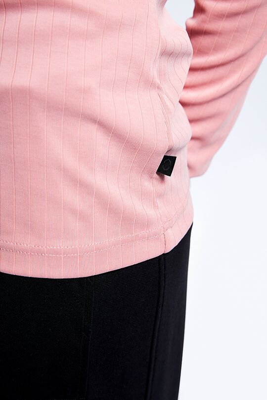 Long sleeve roll-neck top 4 | burgundy | Audimas