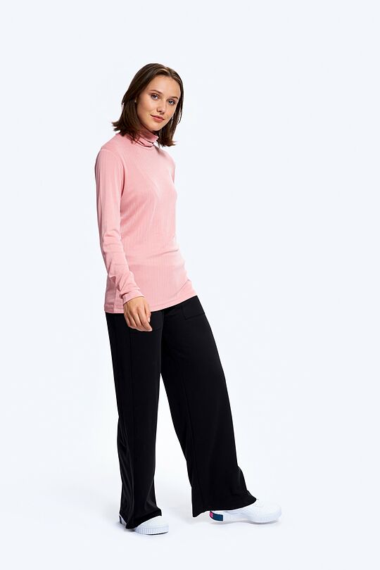 Long sleeve roll-neck top 5 | burgundy | Audimas