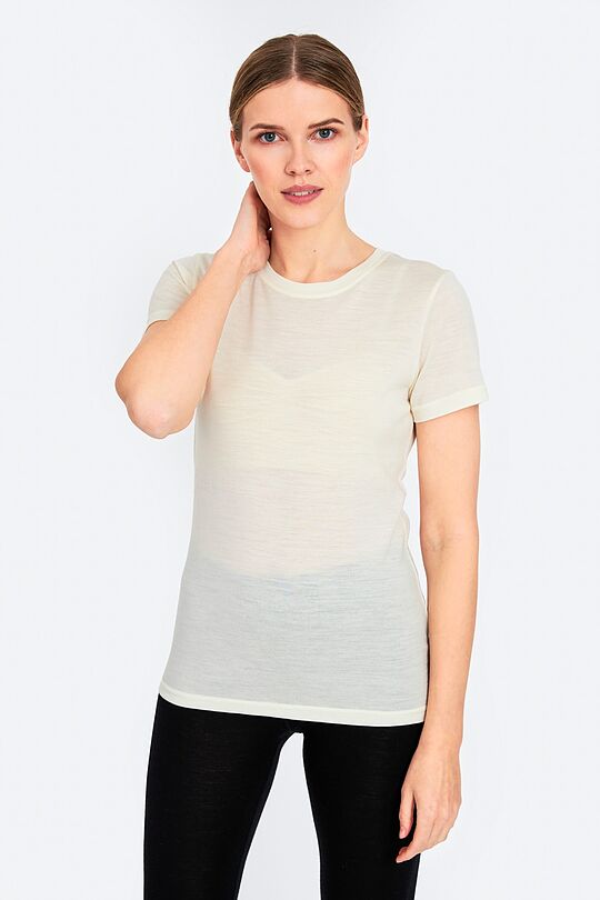 Fine merino wool short sleeve t-shirt 1 | GREY | Audimas