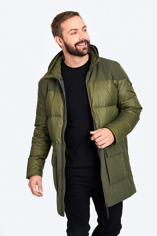 Puffer down jacket 7 | GREEN/ KHAKI / LIME GREEN | Audimas