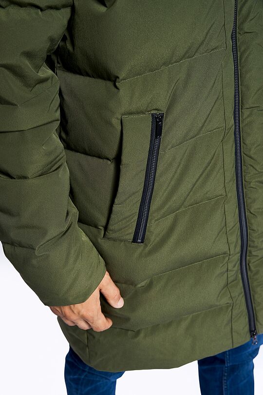 Puffer down coat with membrane 7 | GREEN/ KHAKI / LIME GREEN | Audimas