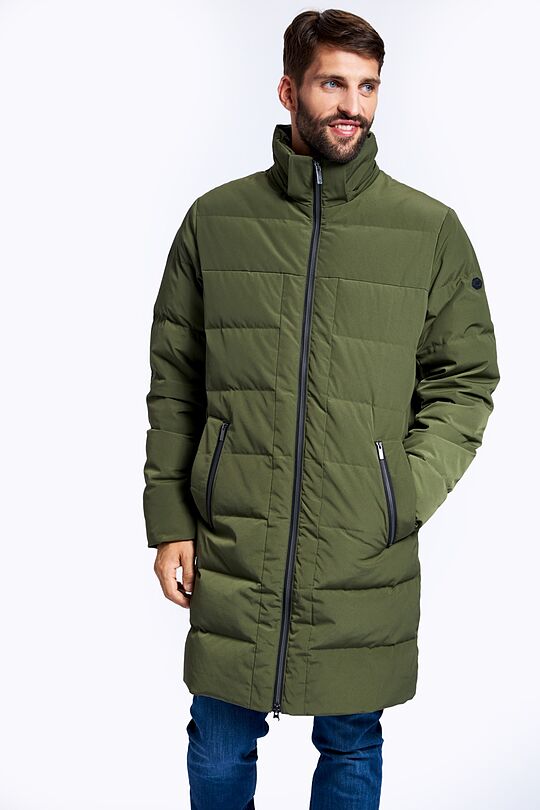 Puffer down coat with membrane 10 | GREEN/ KHAKI / LIME GREEN | Audimas