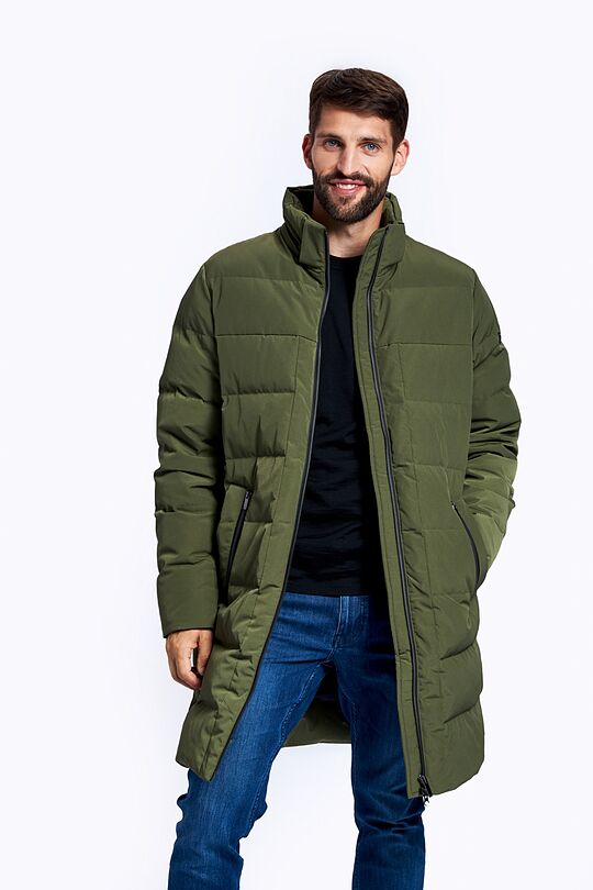 Puffer down coat with membrane 11 | GREEN/ KHAKI / LIME GREEN | Audimas