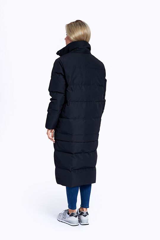 Long puffer down coat 2 in 1 with membrane 12 | BLACK | Audimas