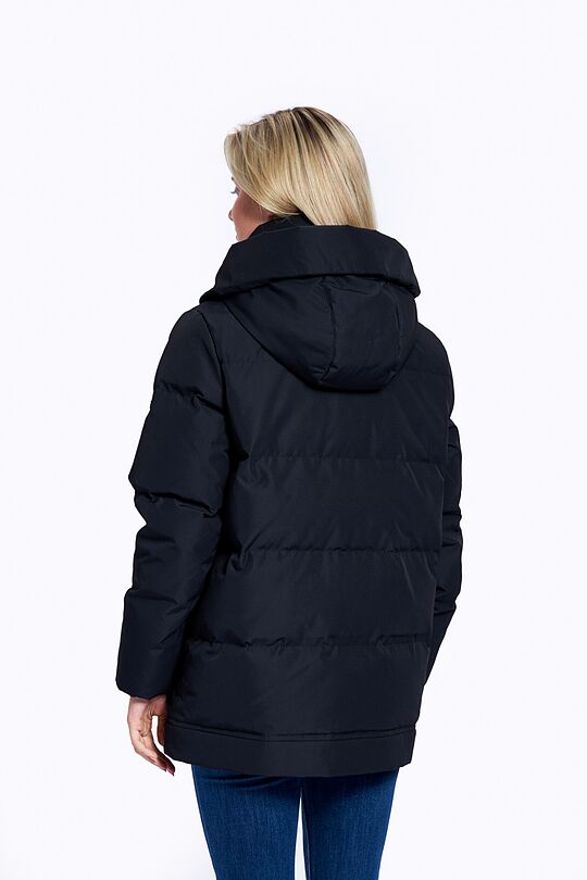 Long puffer down coat 2 in 1 with membrane 14 | BLACK | Audimas