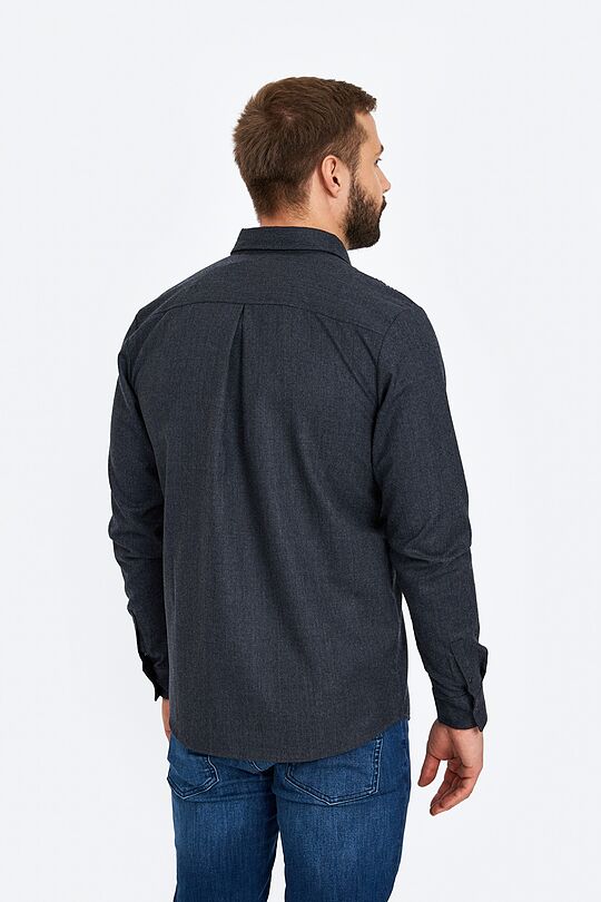 Merino wool blend shirt 2 | GREY/MELANGE | Audimas