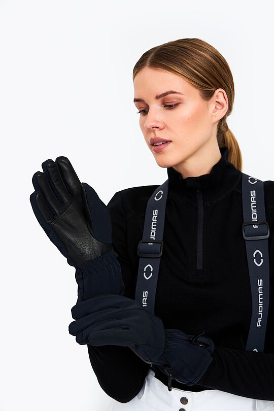 Women's ski gloves 3 | BLACK | Audimas