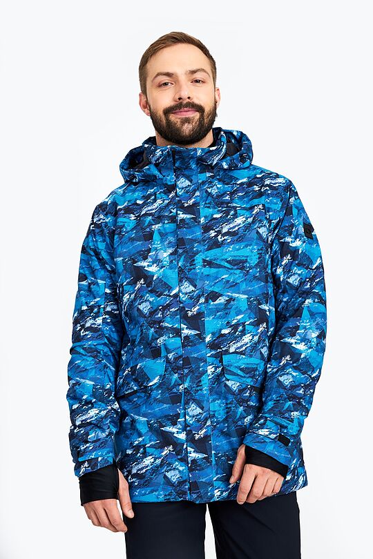 Long ski jacket with THERMORE thermal insulation 1 | BLUE | Audimas