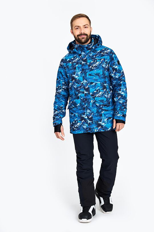 Long ski jacket with THERMORE thermal insulation 13 | BLUE | Audimas