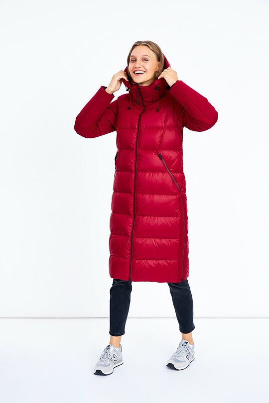 Puffer down coat 1 | burgundy | Audimas