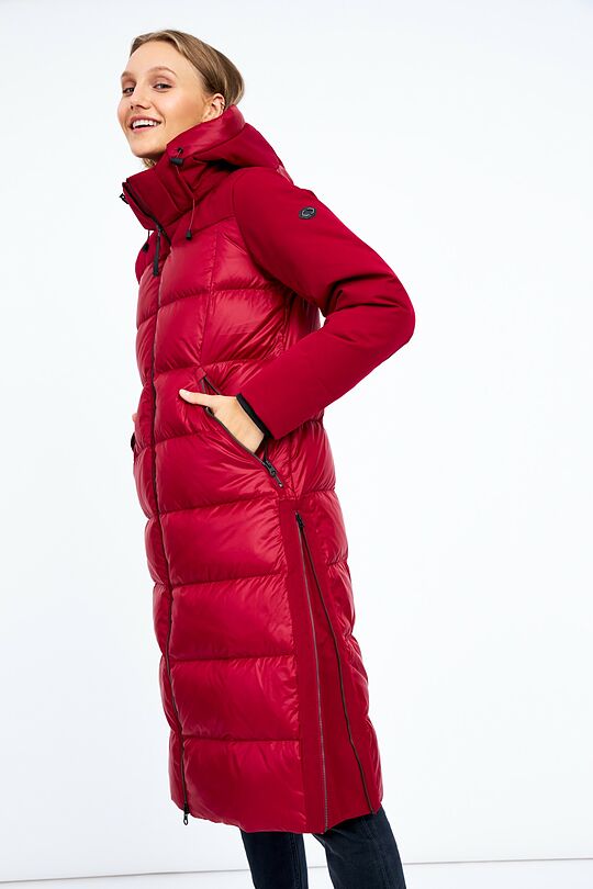 Puffer down coat 3 | burgundy | Audimas