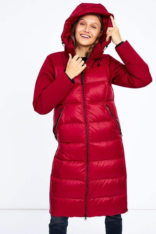 Puffer down coat 4 | burgundy | Audimas