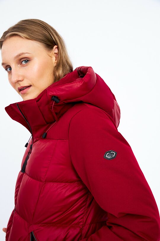 Puffer down coat 5 | burgundy | Audimas