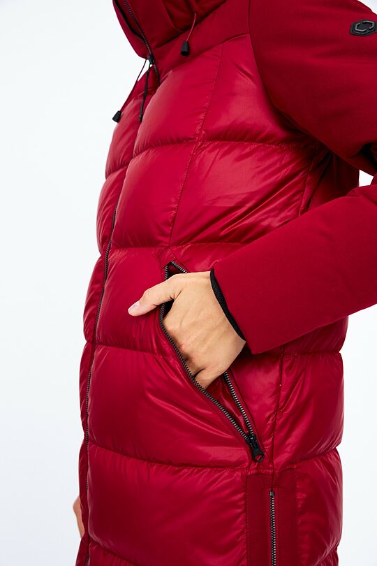 Puffer down coat 7 | burgundy | Audimas