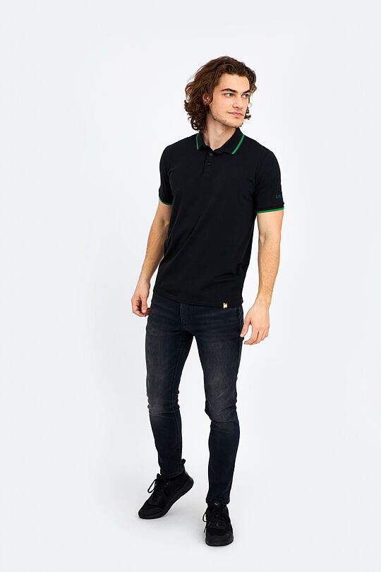 Cotton polo shirt 6 | BLACK | Audimas