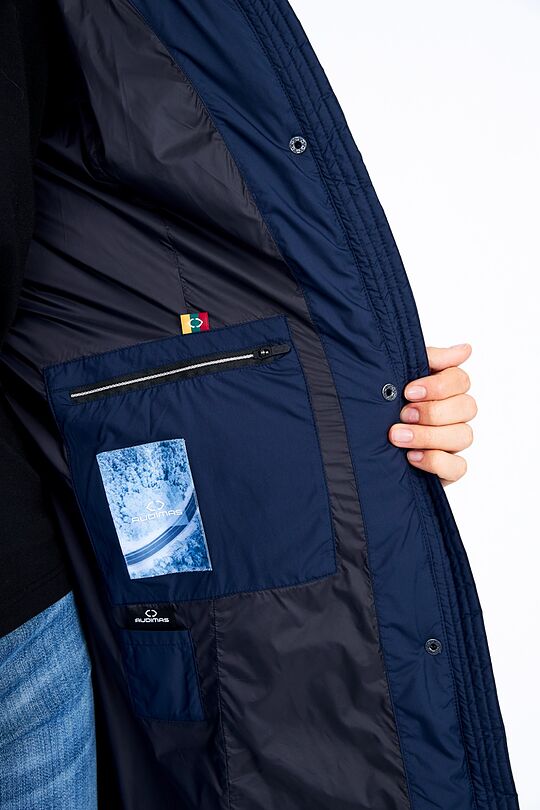 Long puffer down coat 8 | BLUE | Audimas