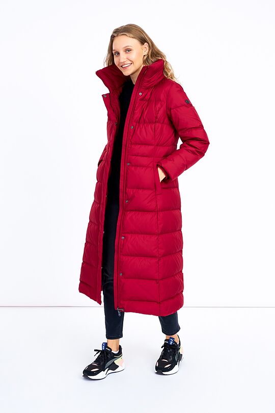 Long puffer down coat 7 | BURGUND | Audimas