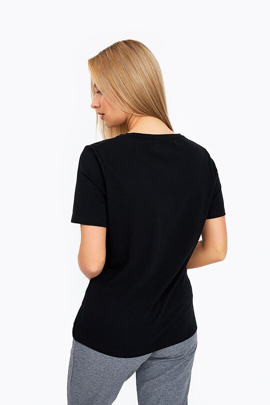 Cotton tee with print 3 | BLACK | Audimas