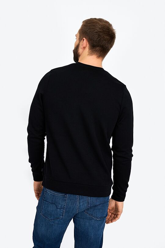 Merino wool blend sweatshirt 2 | BLACK | Audimas