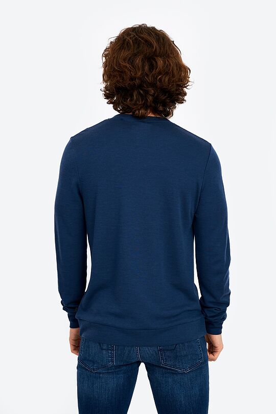 Merino wool blend sweatshirt 3 | BLUE | Audimas