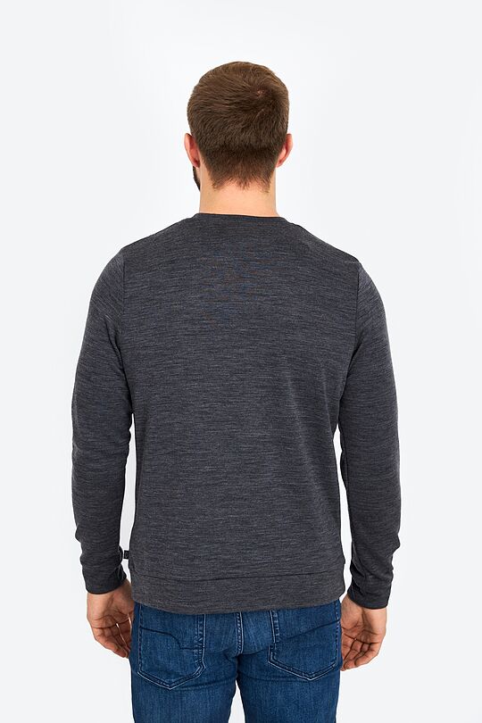 Merino wool blend sweatshirt 2 | GREY/MELANGE | Audimas