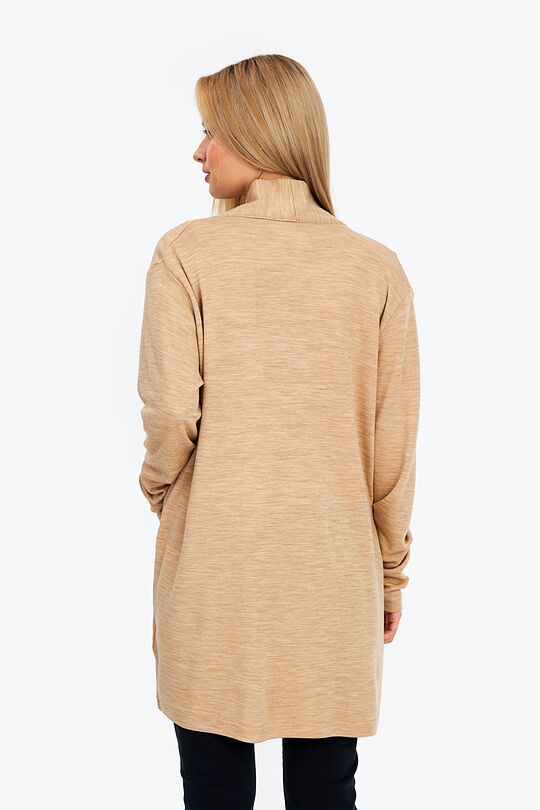 Merino-bamboo blend cardigan 2 | BROWN | Audimas