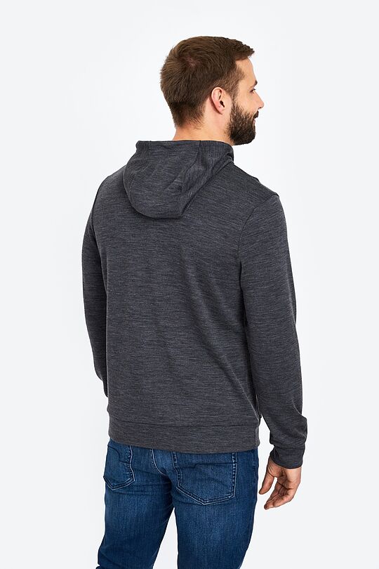 Merino wool blend hoodie 2 | GREY/MELANGE | Audimas
