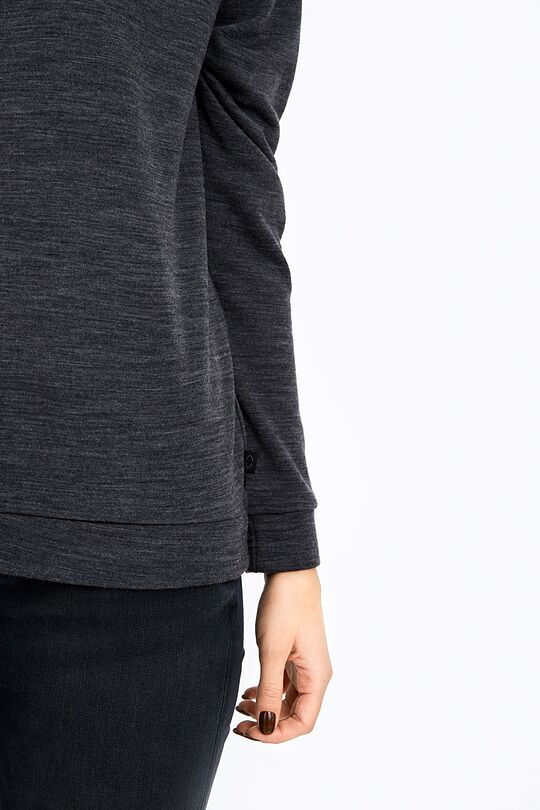 Merino-bamboo blend sweatshirt 5 | GREY/MELANGE | Audimas