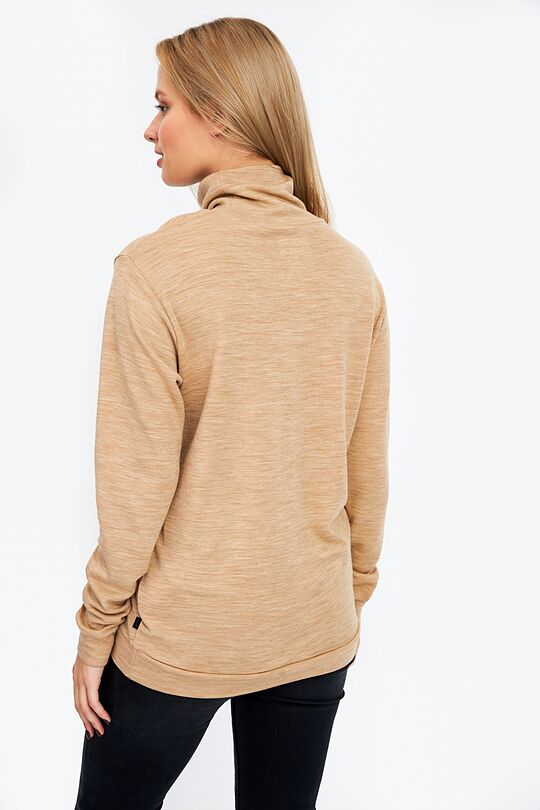 Merino-bamboo blend sweatshirt 2 | BROWN | Audimas